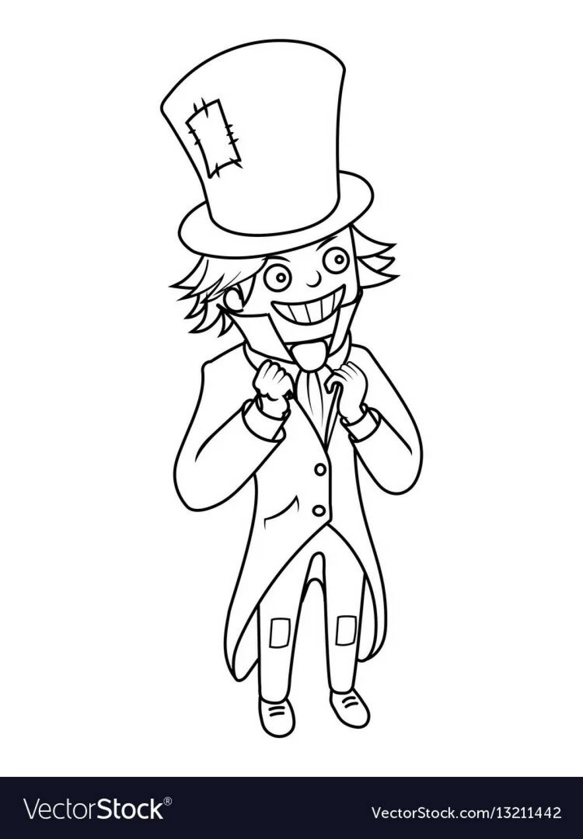 Coloring the living hatter