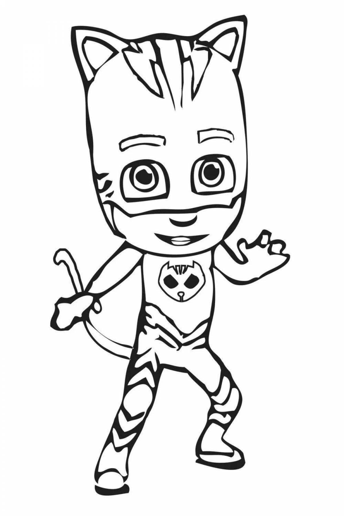 Sweet gecko coloring page