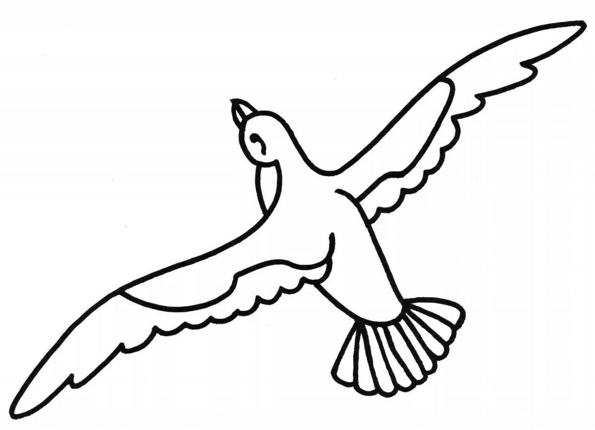 Joyful seagull coloring book for kids