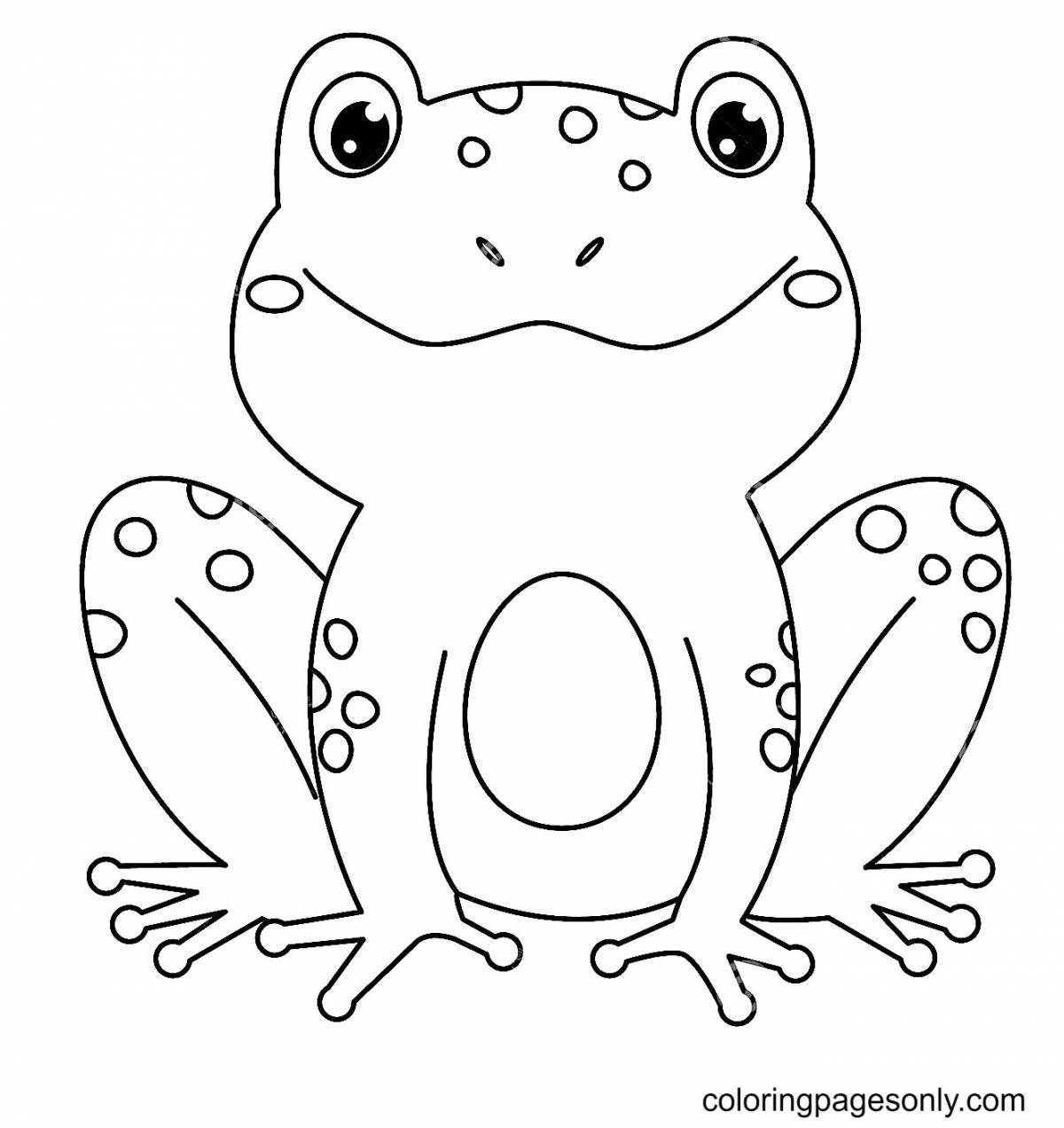 Attractive tree frog coloring book