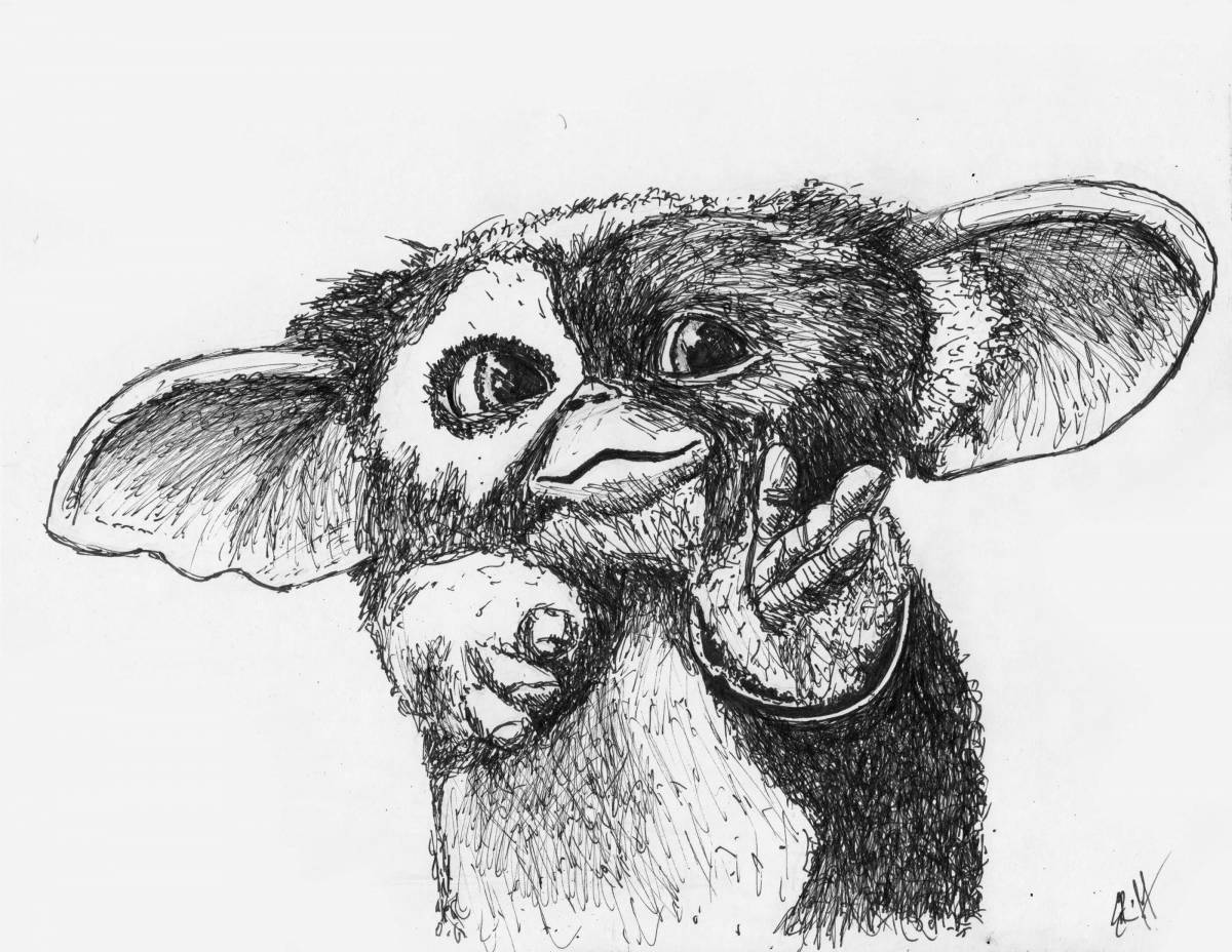 Charming gizmo coloring book