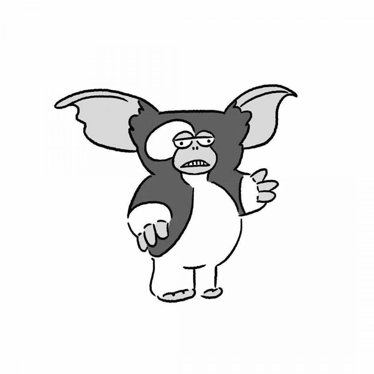 Sweet gizmo coloring page