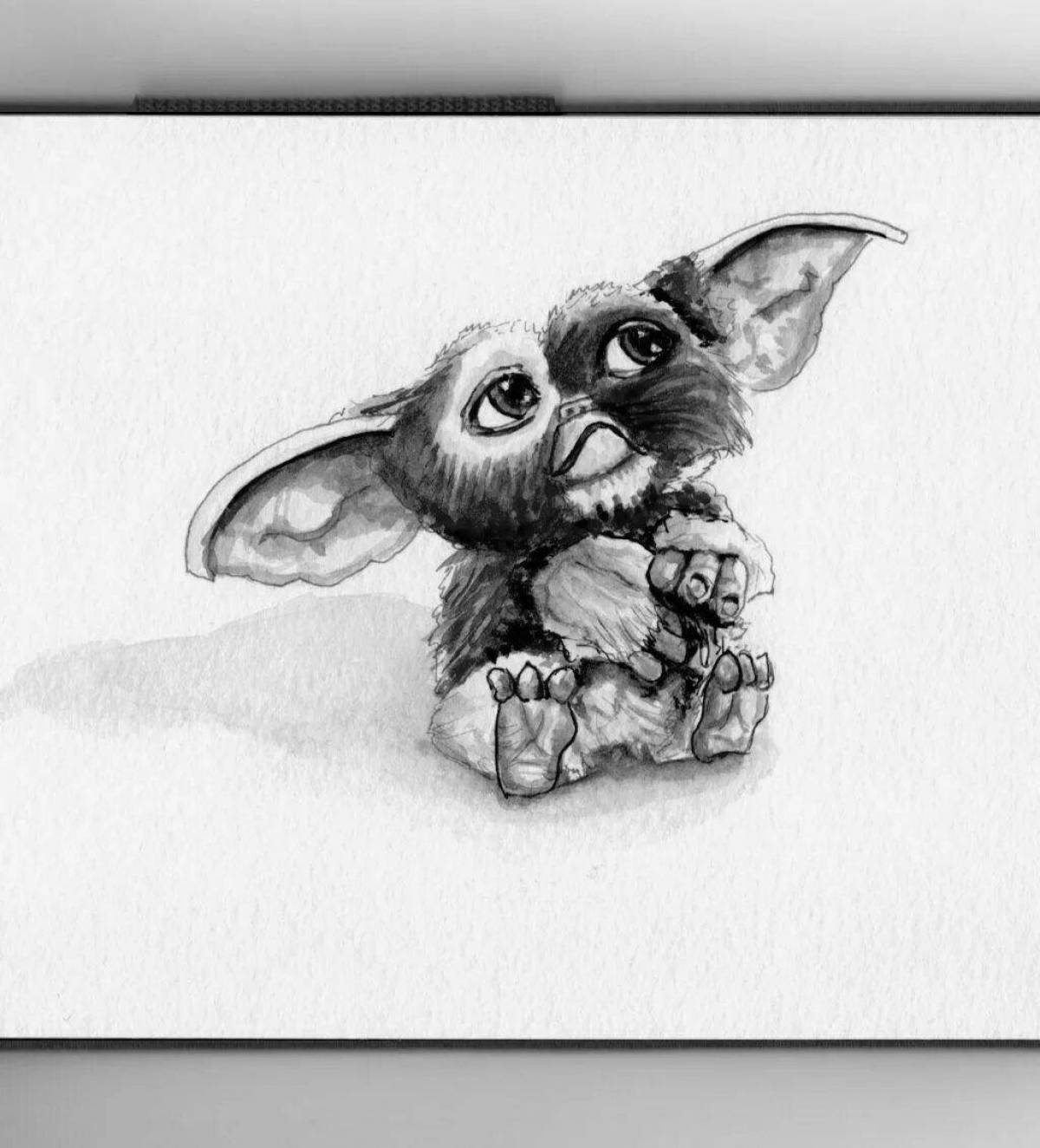 Glowing Gizmo Coloring Page