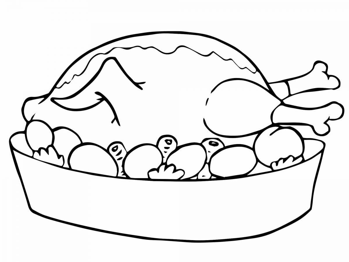 Sweet chick coloring page