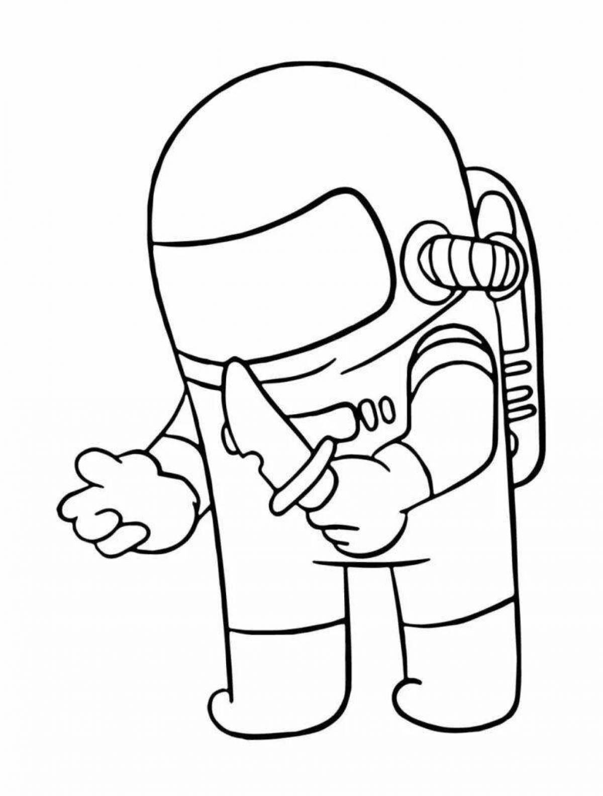 Animated traitor coloring page