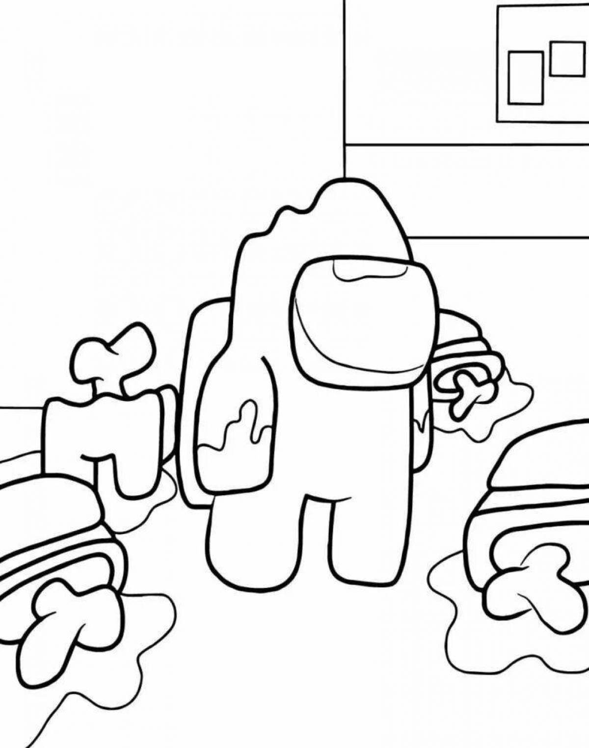 Intriguing traitor coloring page