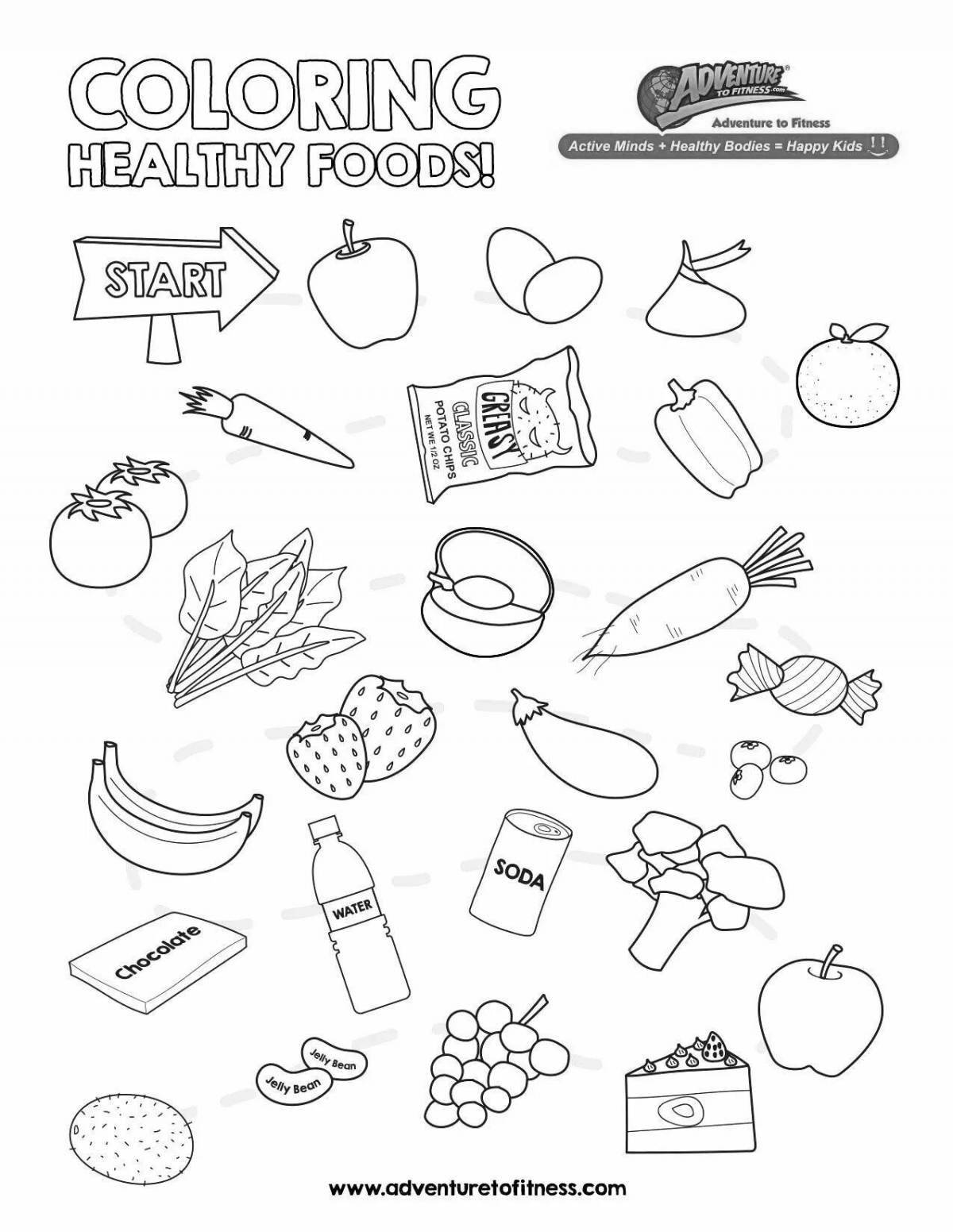 Fun edible coloring book