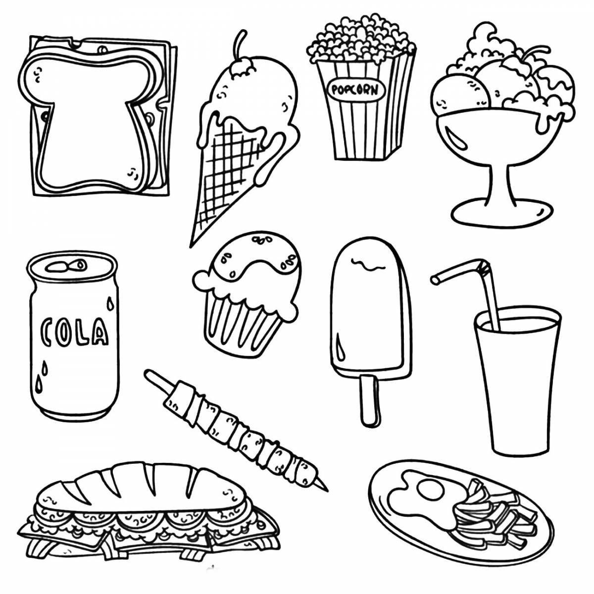 Fun edible coloring book