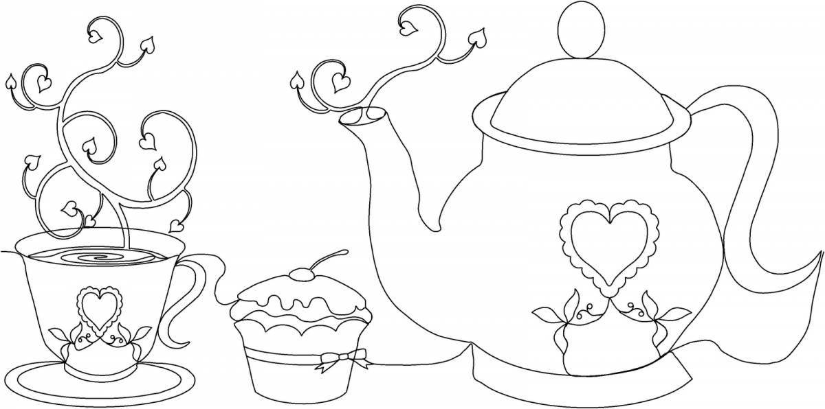 Fun service coloring page