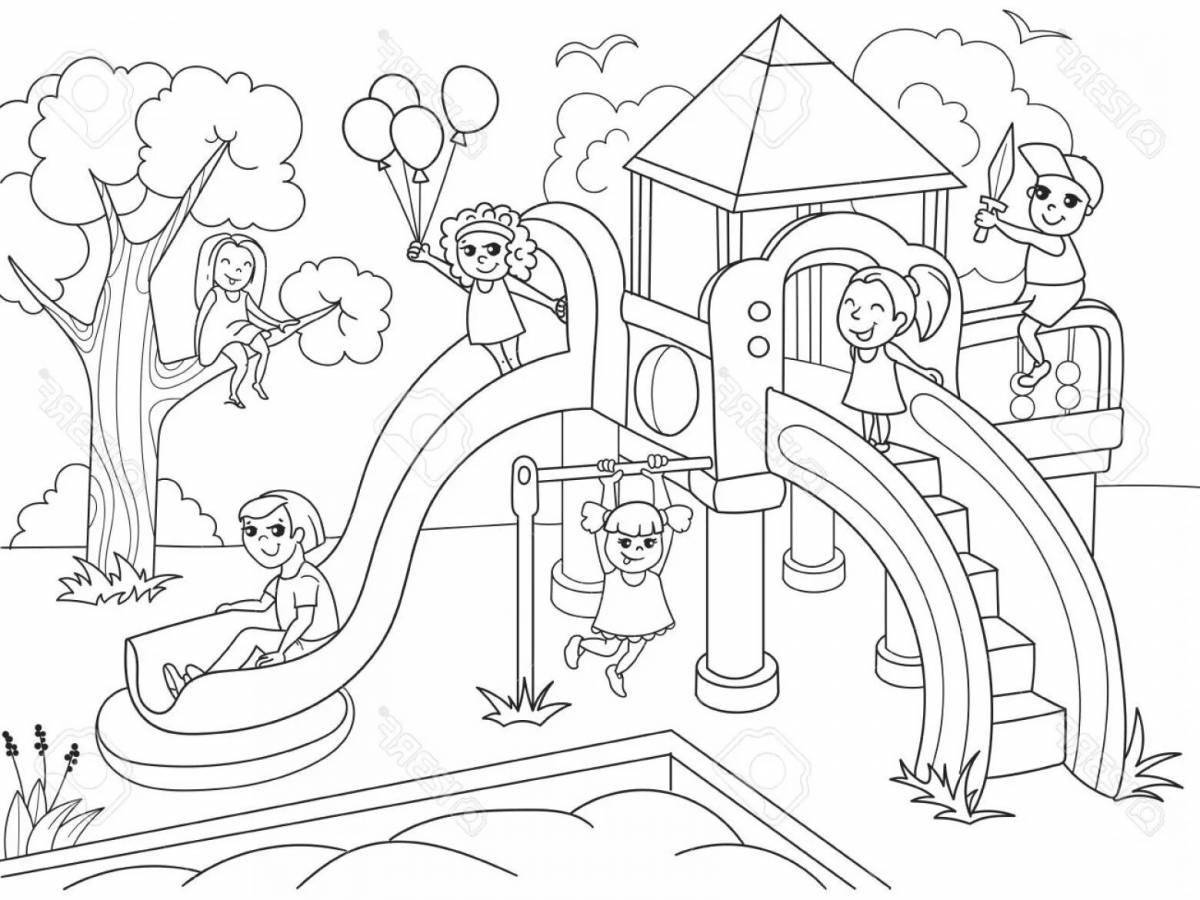 Charming coloring area