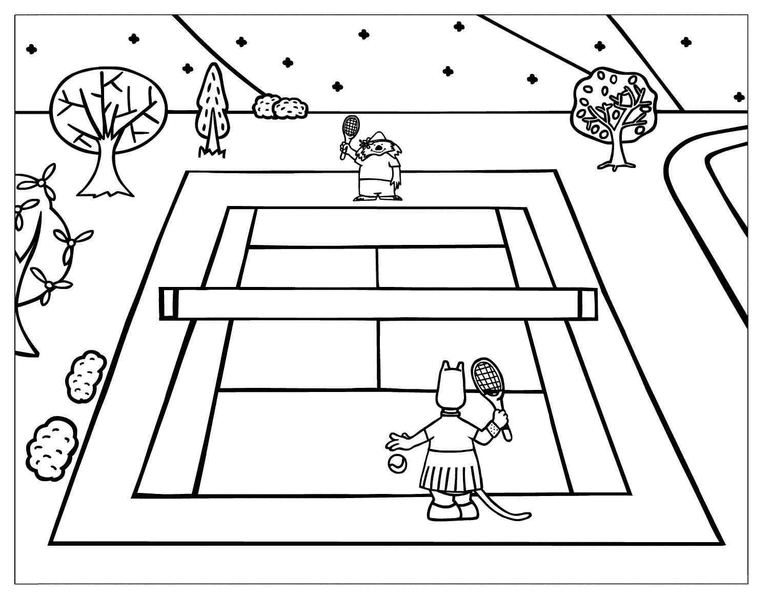 Coloring page area 