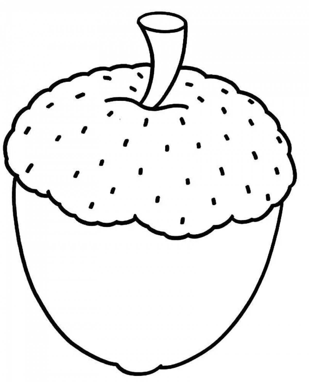 Раскраска Радостная раскраска орех