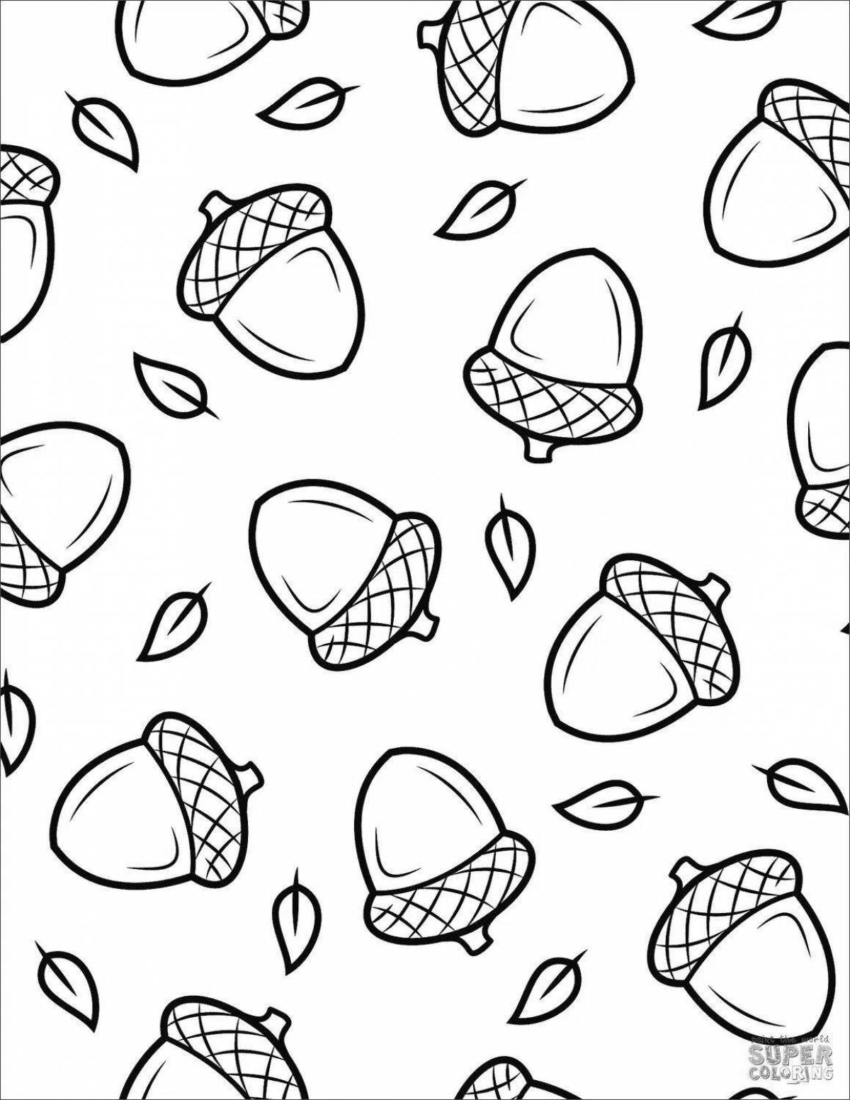 Irresistible walnut coloring book