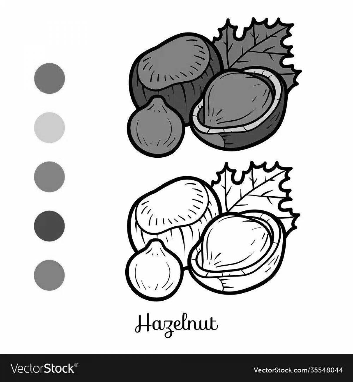 Раскраска Волшебная раскраска гайка
