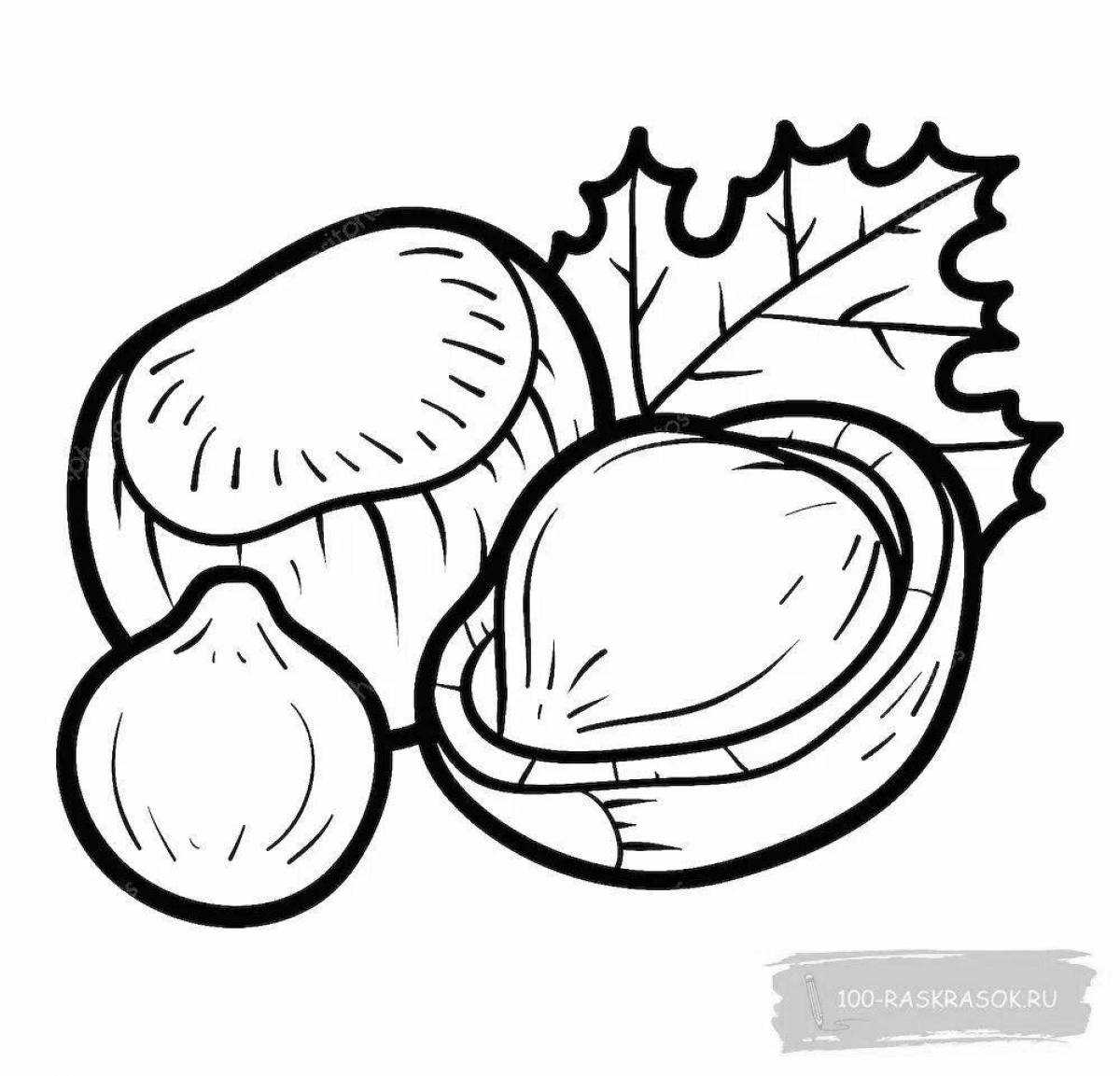 Раскраска Гипнотизирующая раскраска гайка