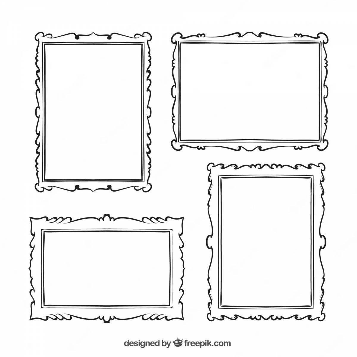 Elegant coloring frame