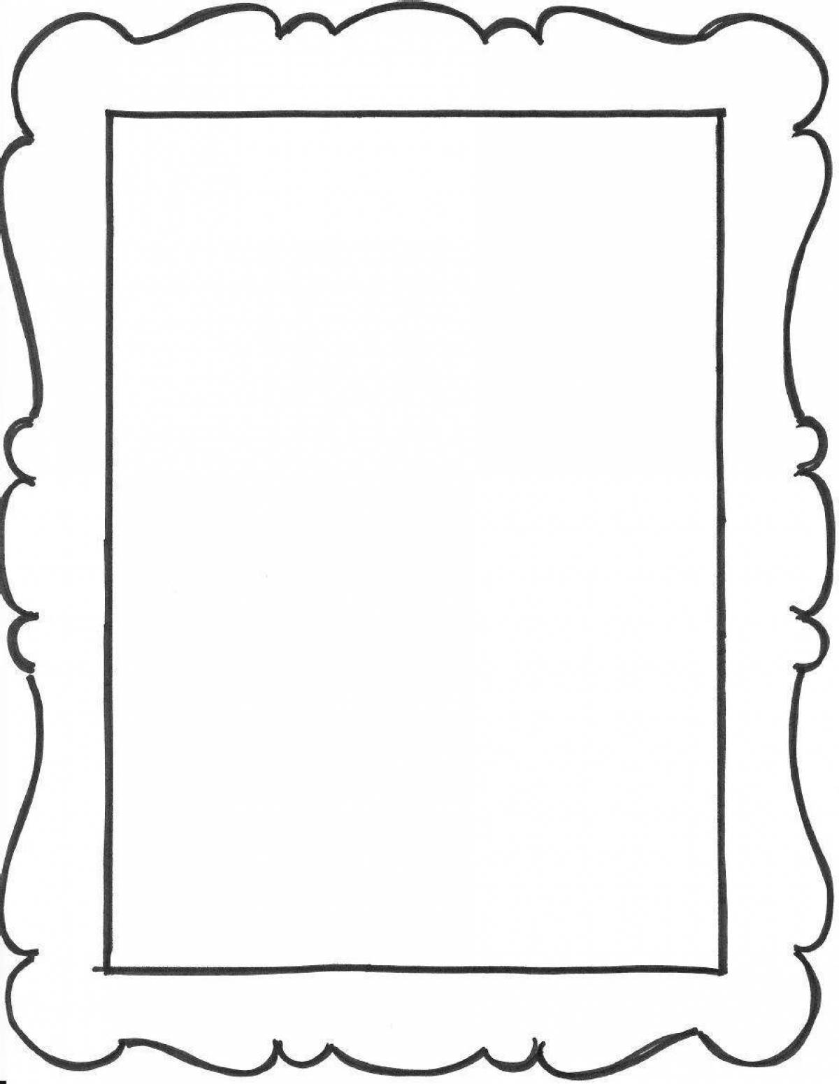 Adorable coloring frame