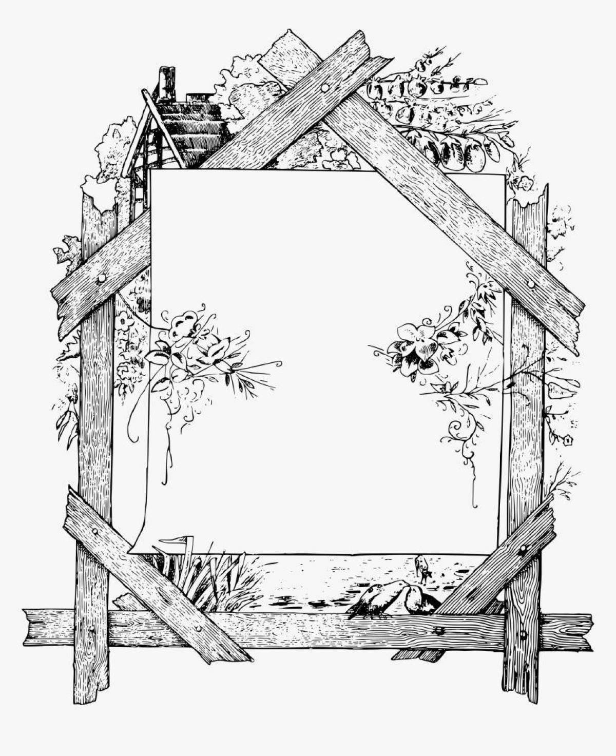 Photo Fancy coloring frame