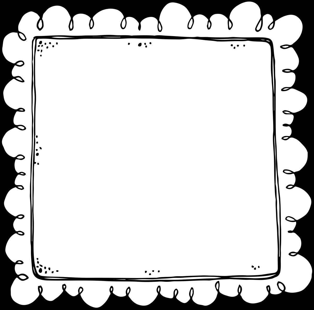 Photo Dreamy coloring page frame