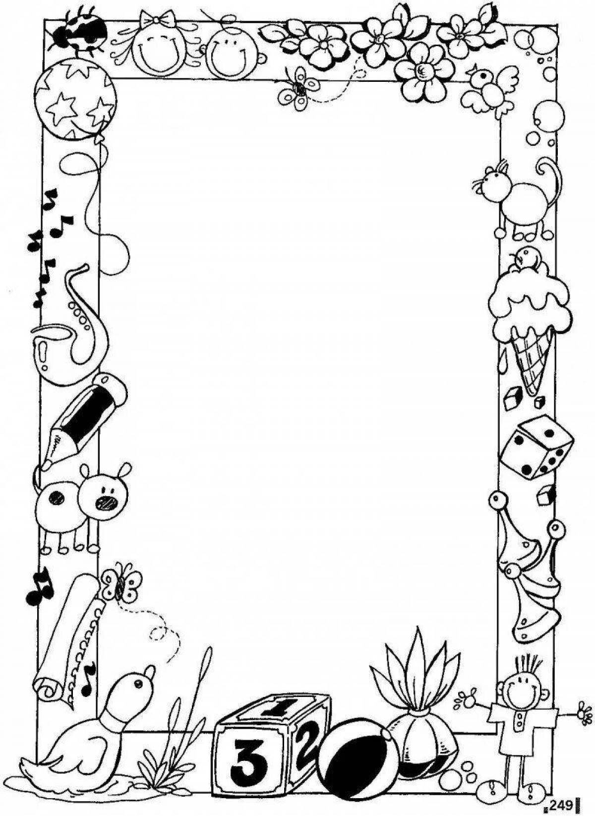 Photo Creative coloring frame