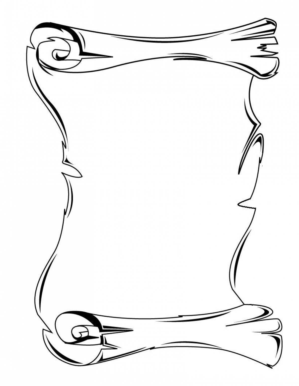 Photo Dramatic frame for coloring