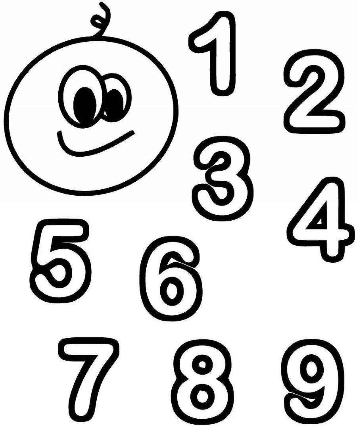Coloring page numbers color-explosion