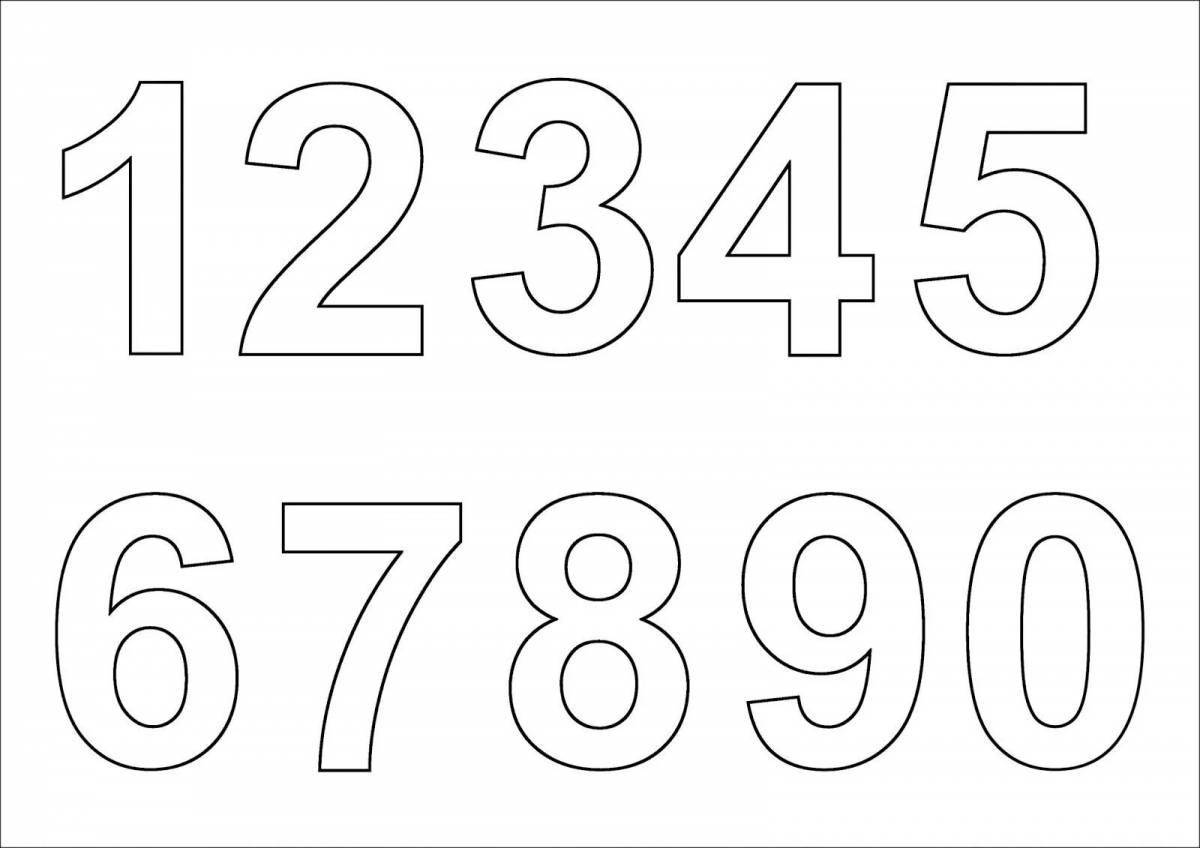 Creative coloring pages with page numbers