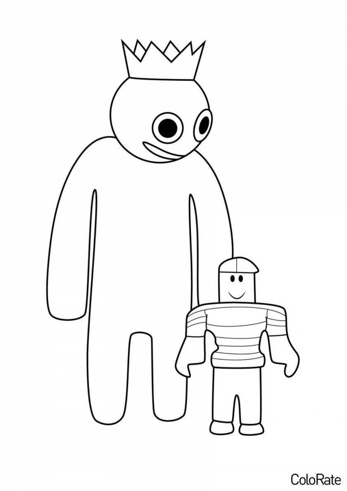 Photo Bright blue coloring