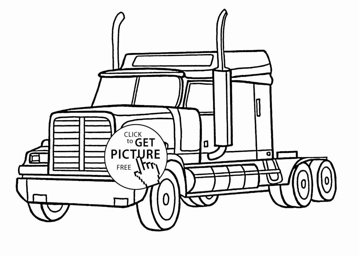 Eclectic trailer coloring page