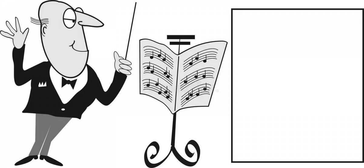 Photo Coloring page glorious conductor