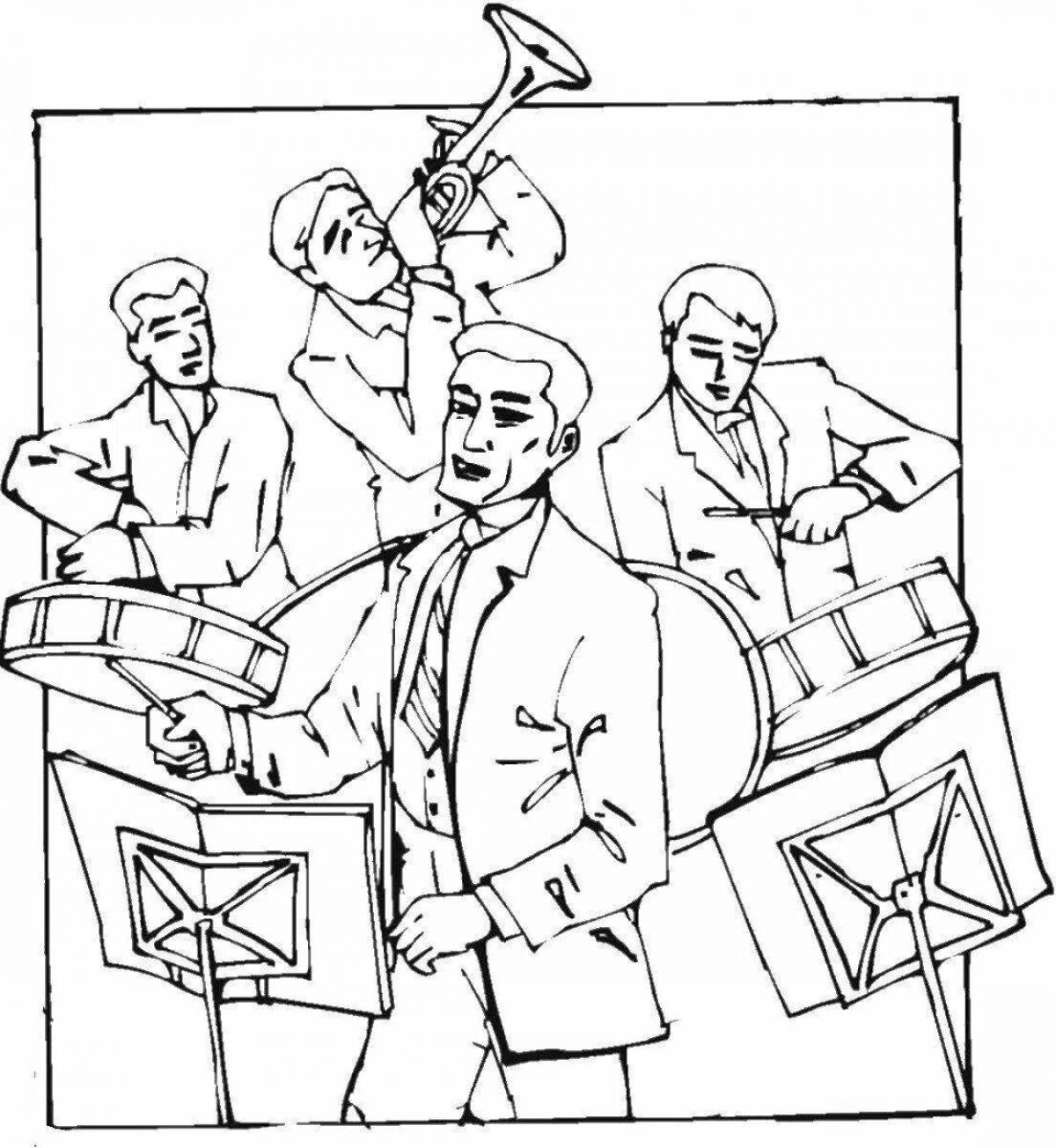 Coloring book great conductor