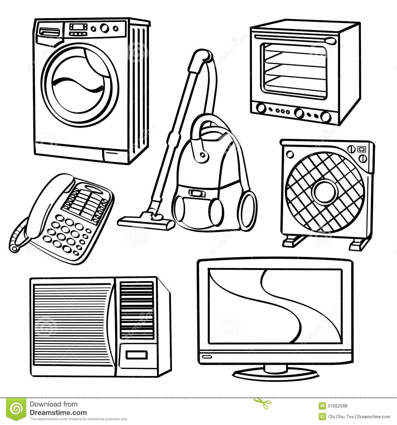 Household appliances for kindergarten #23