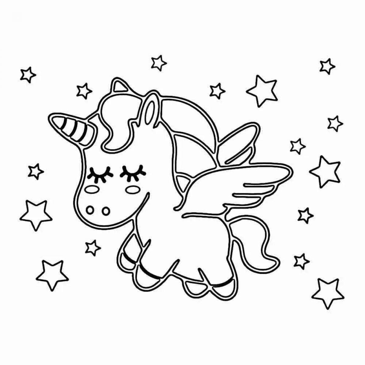 Luxury unicorn coloring book