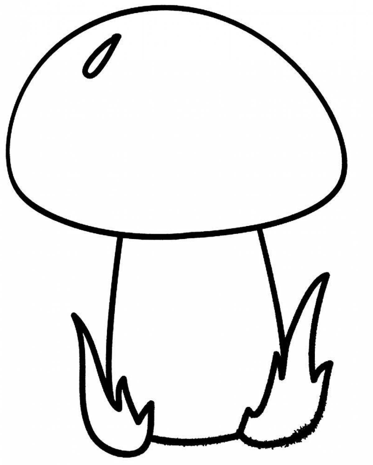 Joyful coloring champignons