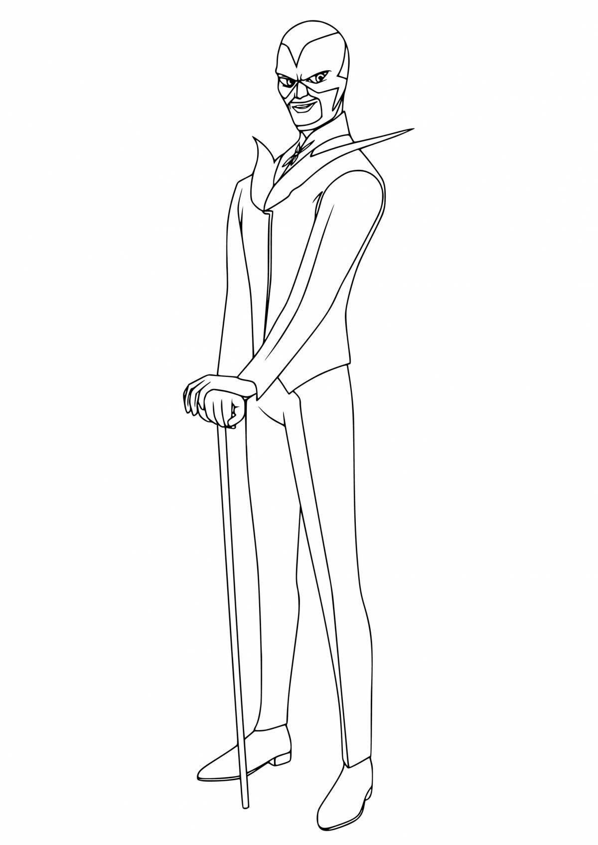 Glittering shell coloring page