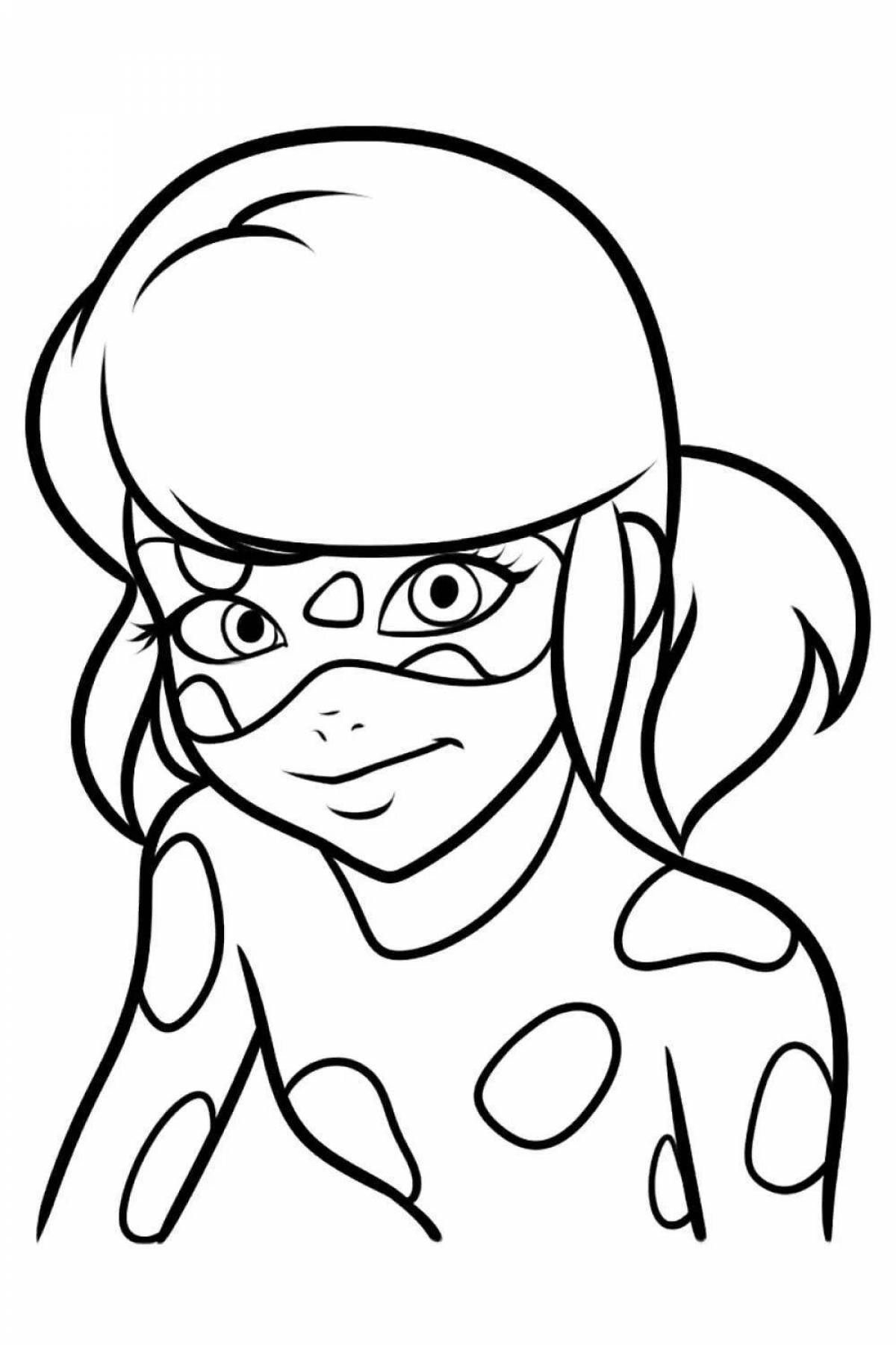 Charming shell coloring page