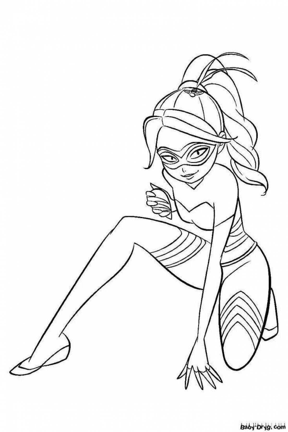 Magic shell coloring page