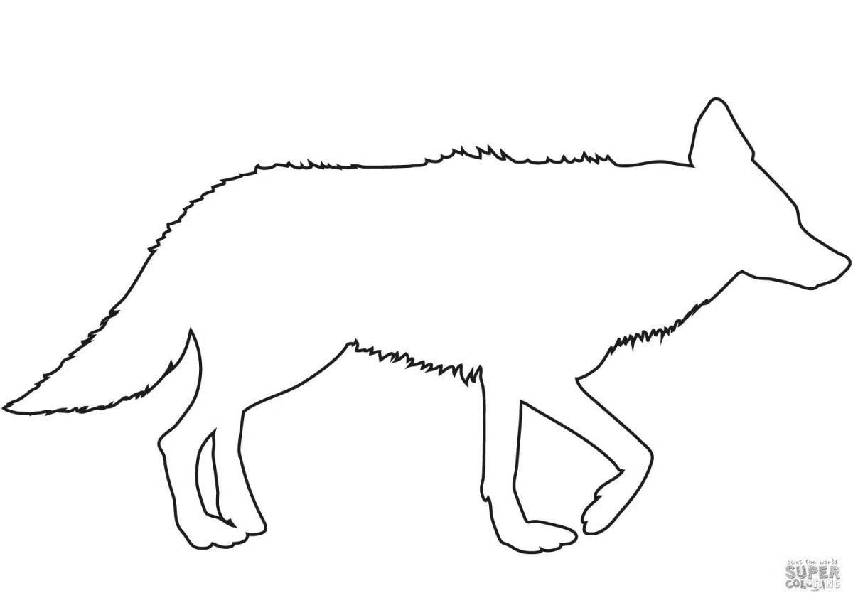 Photo Nimble coyote coloring page