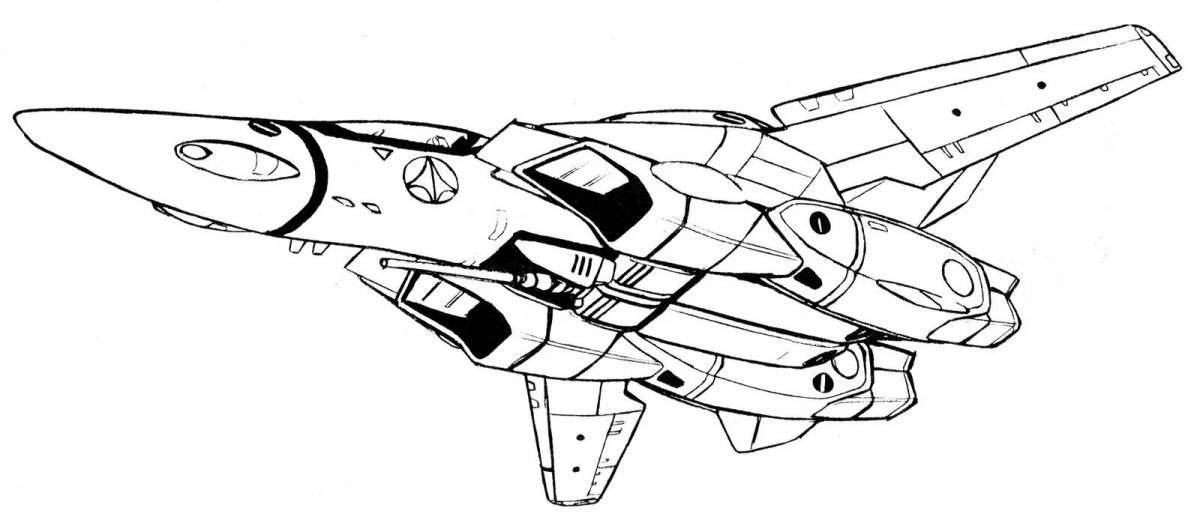 Glorious starship coloring page