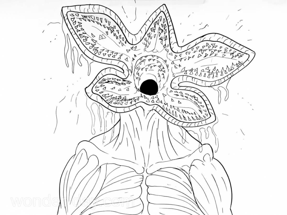 Fun coloring demogorgon