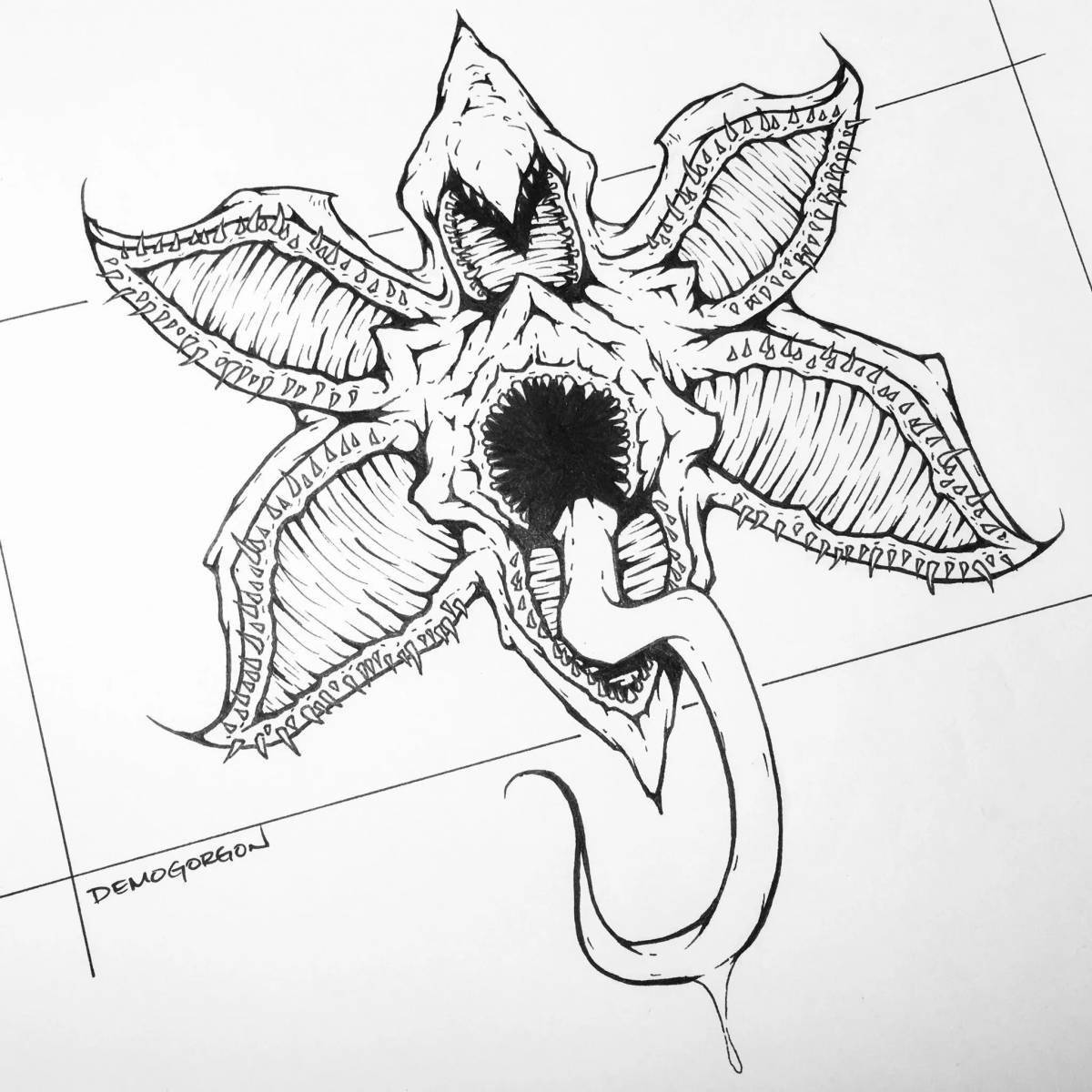 Coloring exotic demogorgon