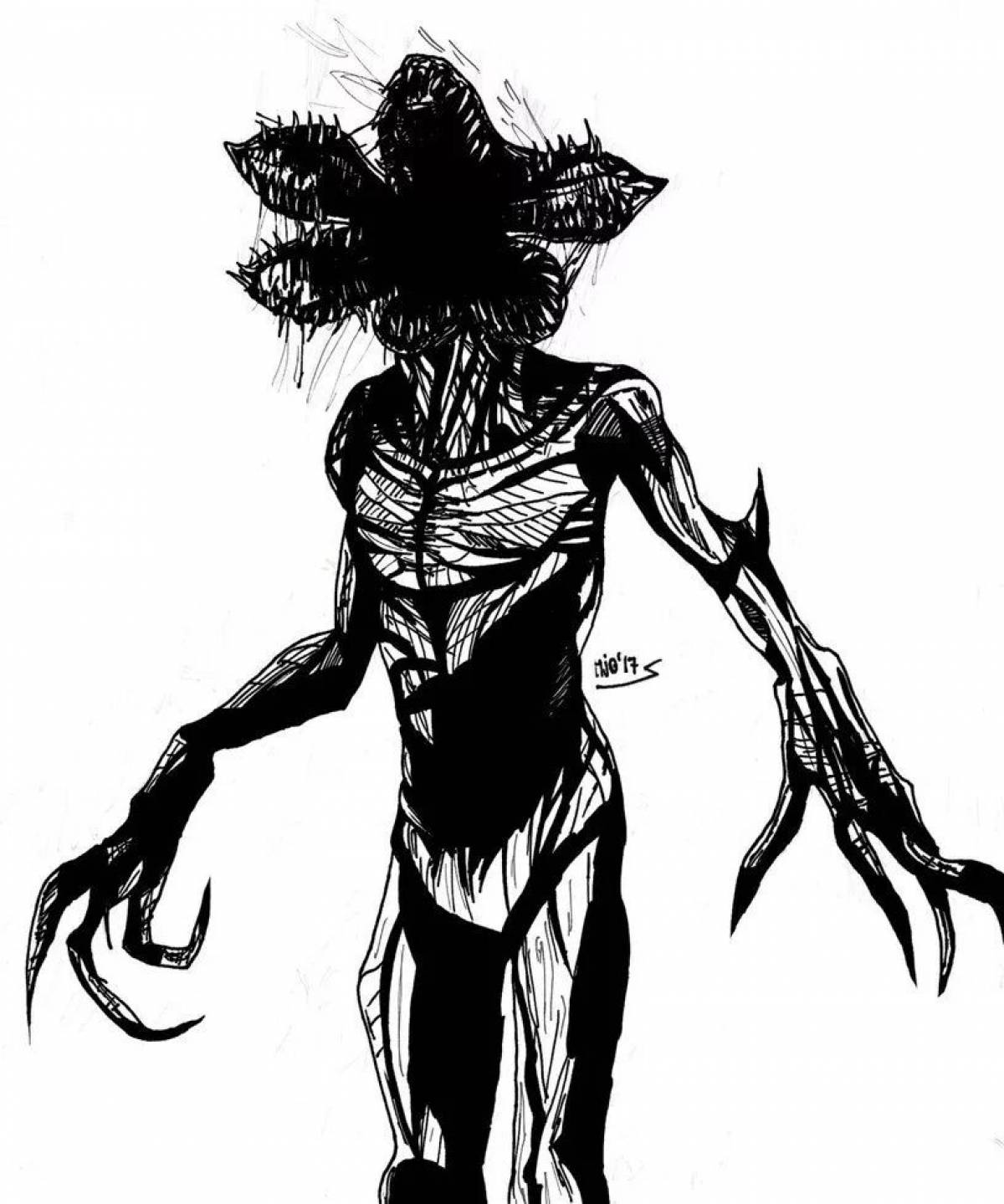 Fun coloring demogorgon