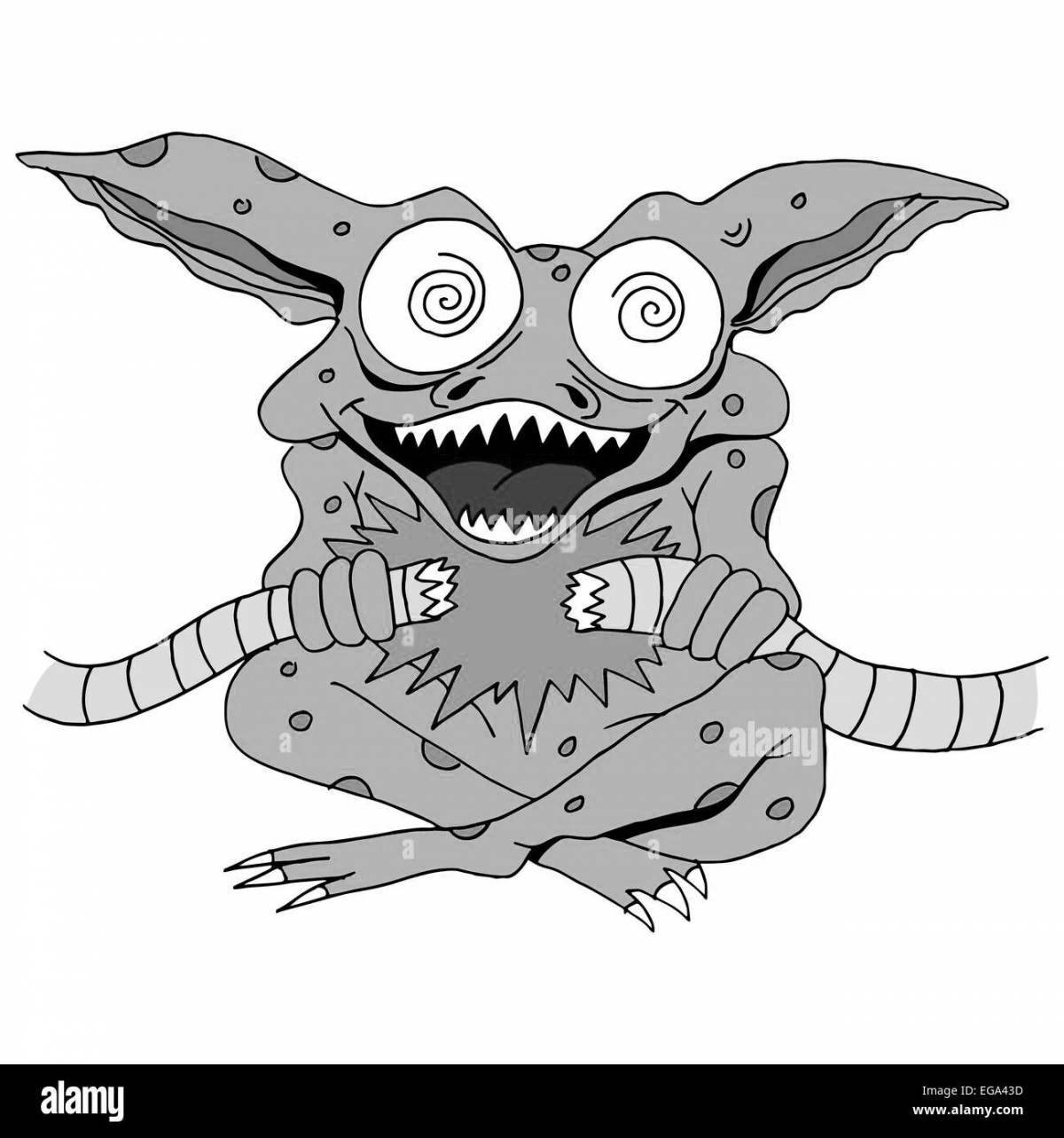 Coloring gremlins with imagination