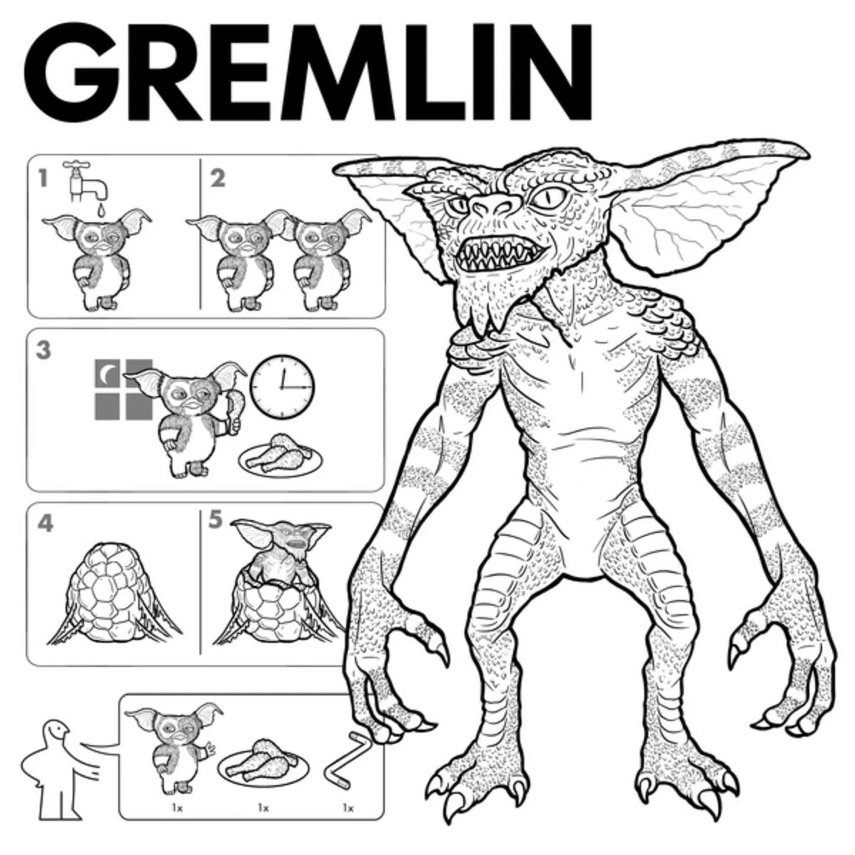 Gremlins amazing coloring pages