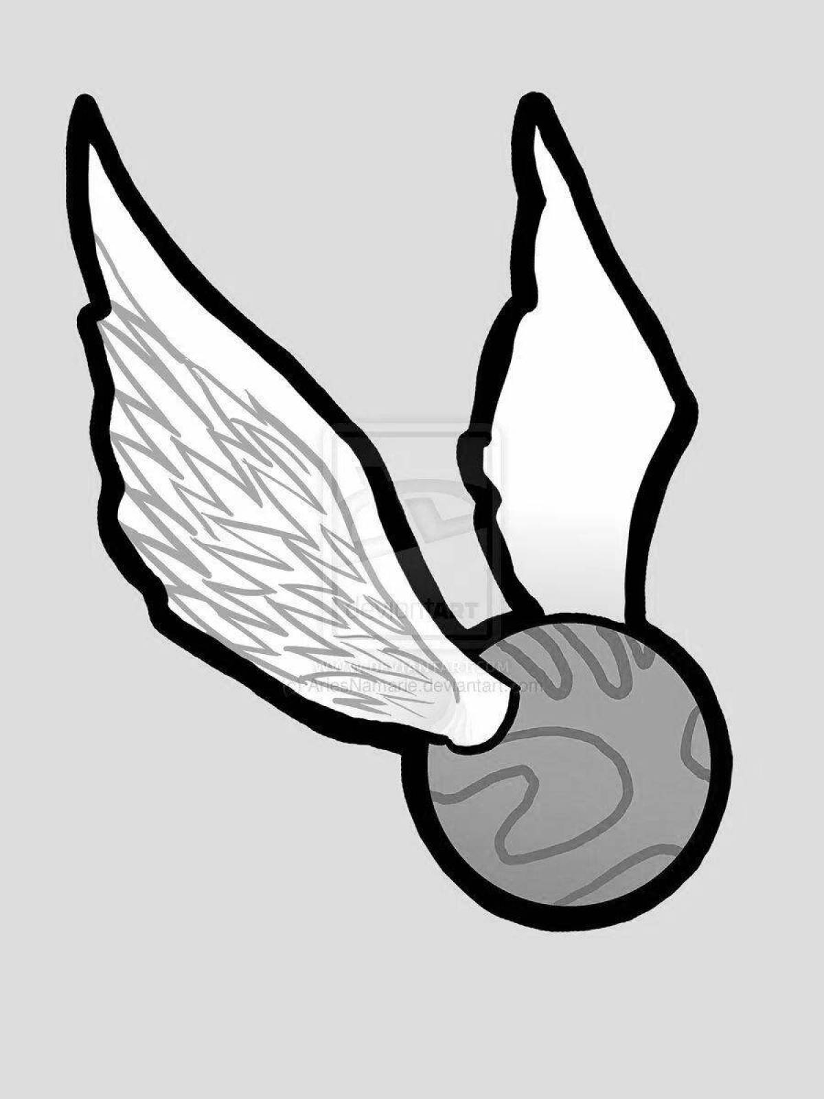 Photo Charming snitch coloring book