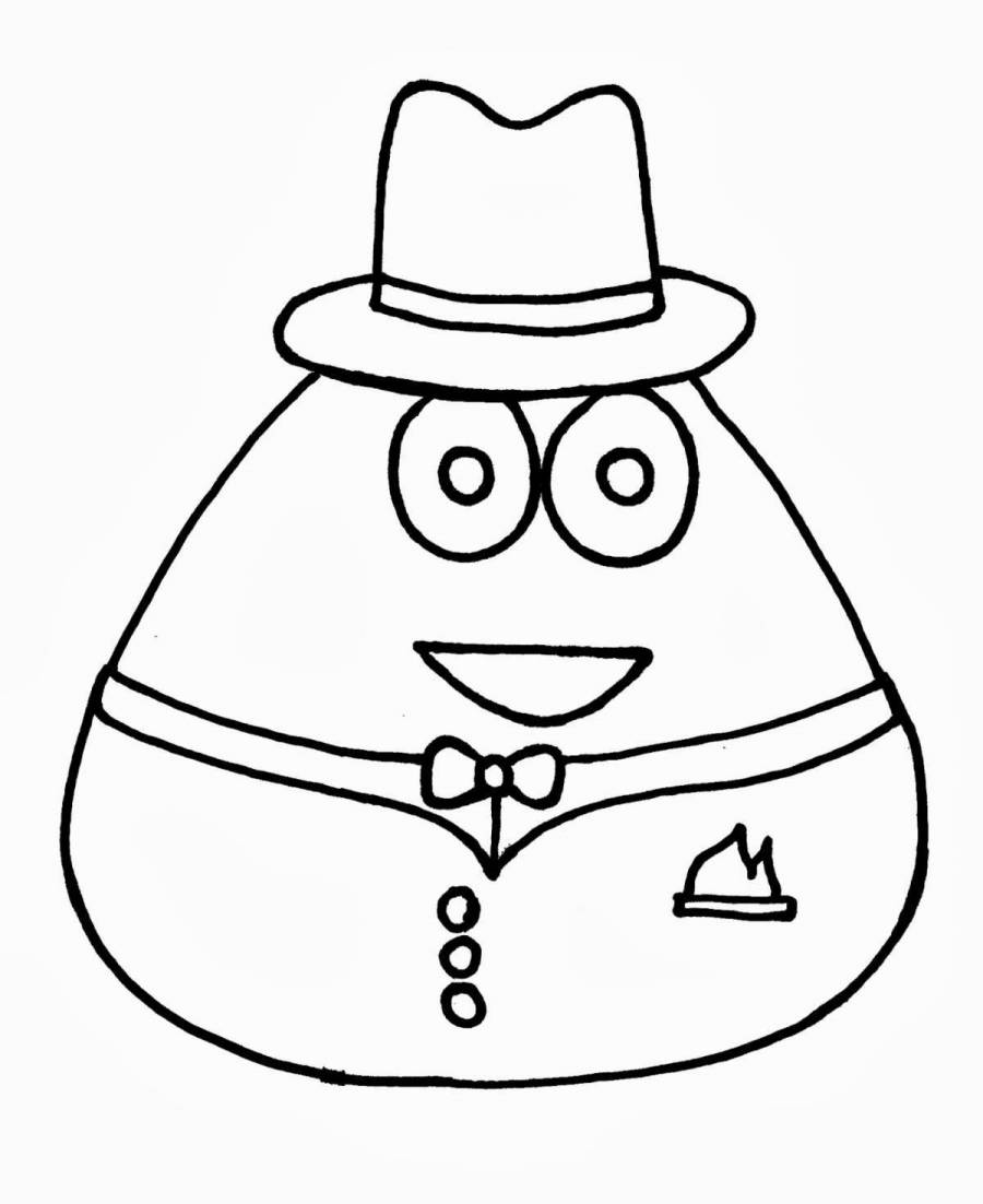 Раскраски Pou (33 шт.) - скачать или распечатать бесплатно #20376