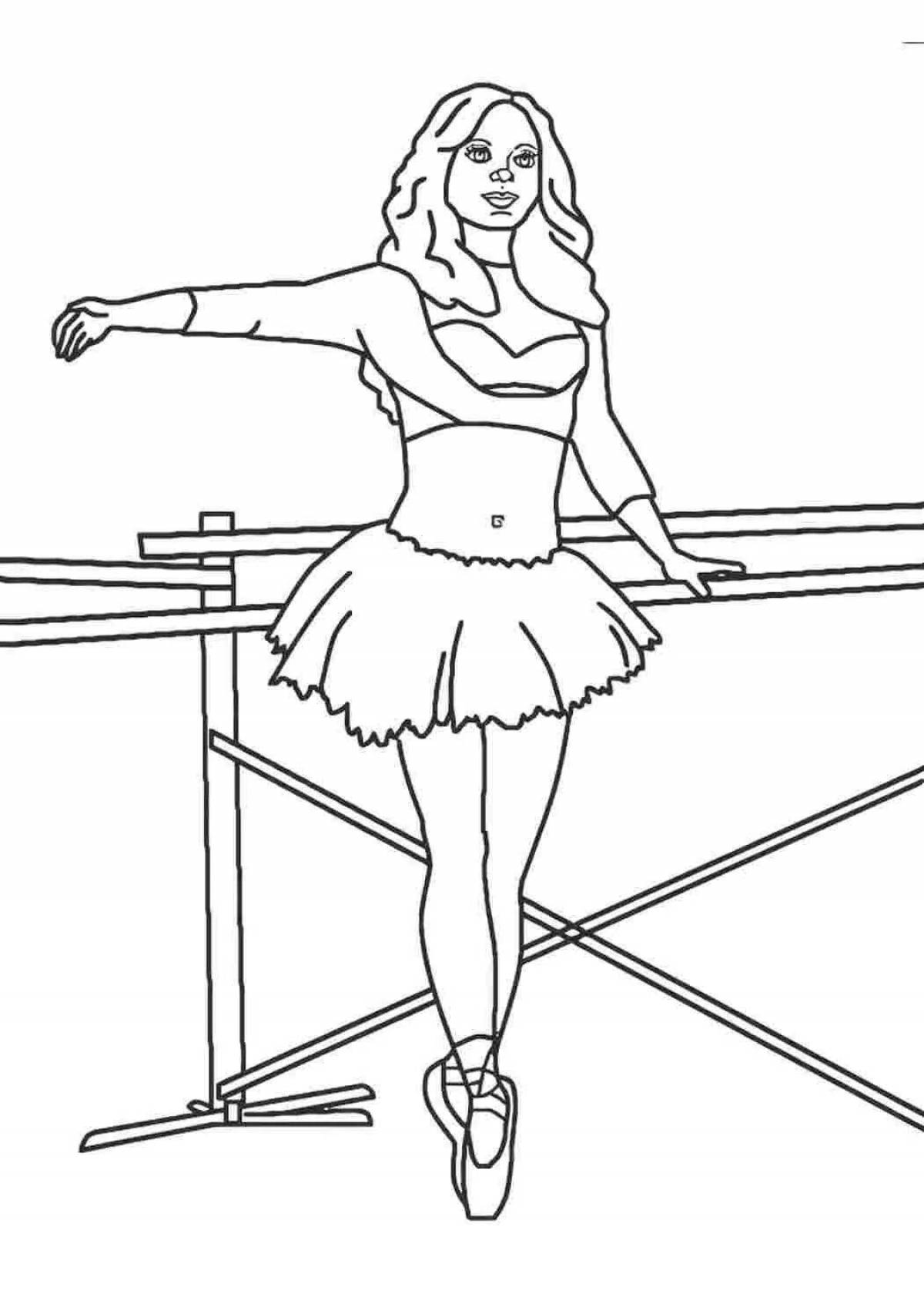 Dynamic choreographer coloring page