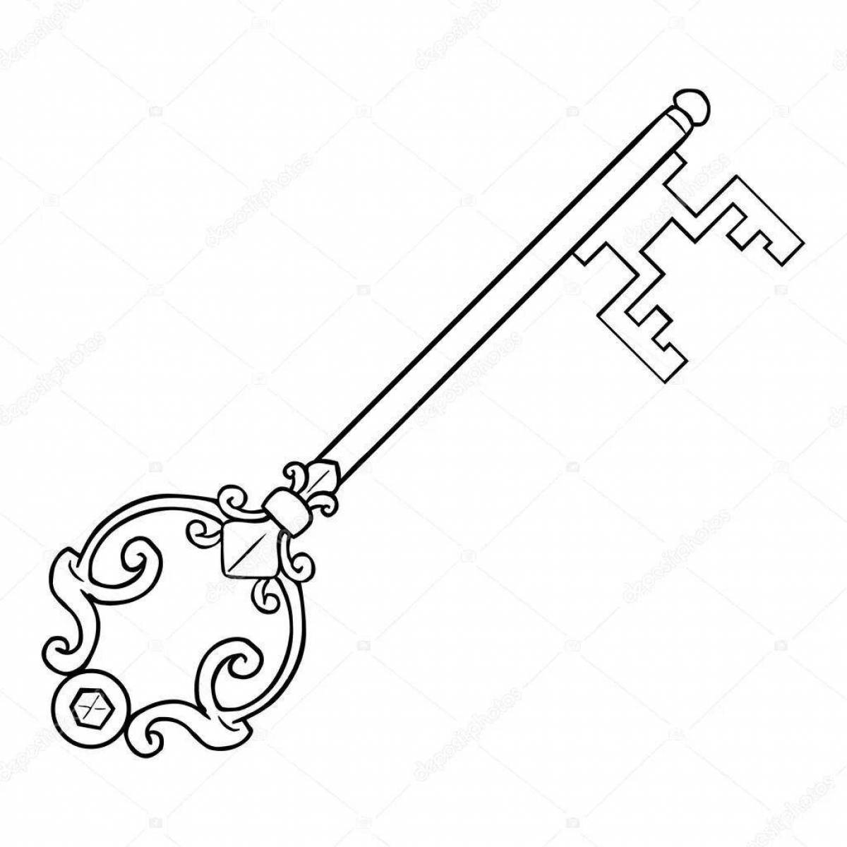 Great golden key coloring book for kids