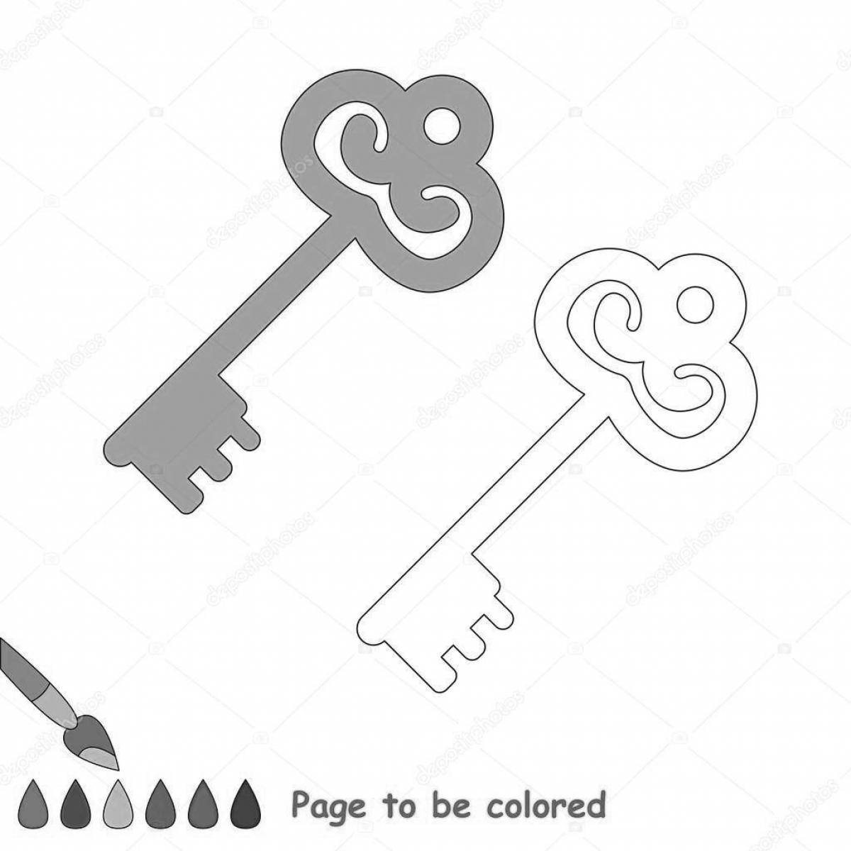Golden key spectacular coloring book for children