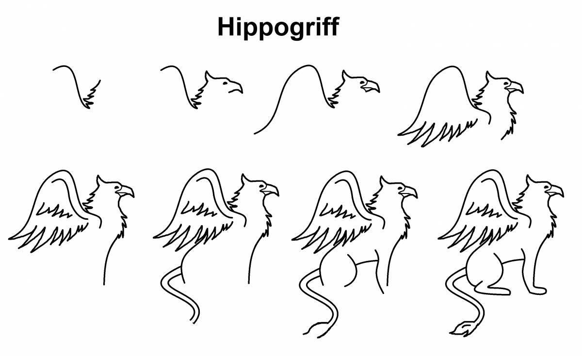 Hippogryph coloring page